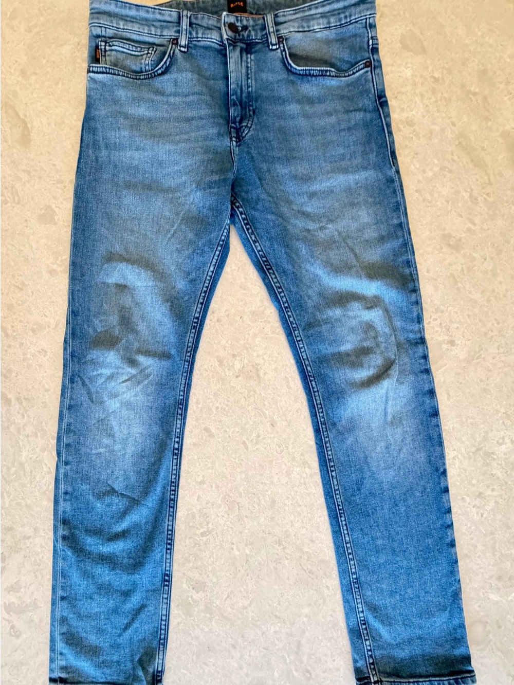Boss Men's Light Blue Skinny Jeans